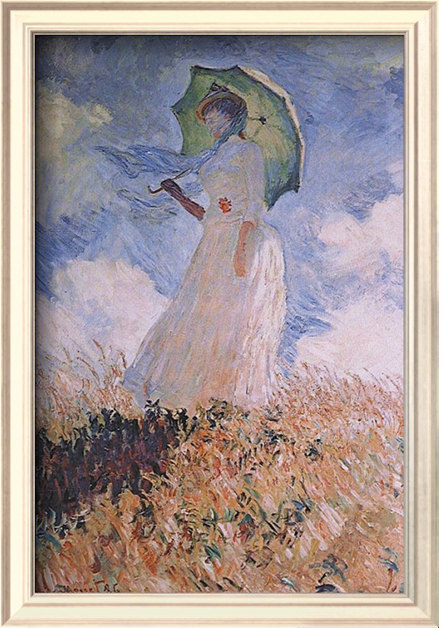 Woman with Parasol - Claude Monet Paintings